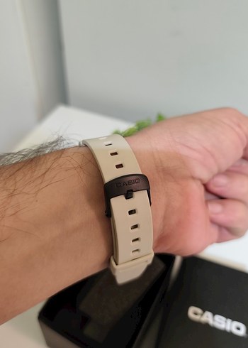 Orjinal Casio W214 HC Erkek Saat Krem Renk SIFIR - Görsel 8