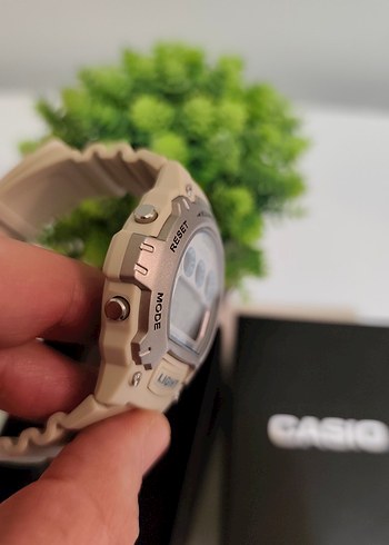 Orjinal Casio W214 HC Erkek Saat Krem Renk SIFIR - Görsel 10
