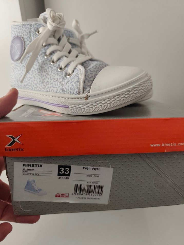 KINETİX CONVERSE KIZ ÇOCUK AYAKKABI 33 Numara - Görsel 5