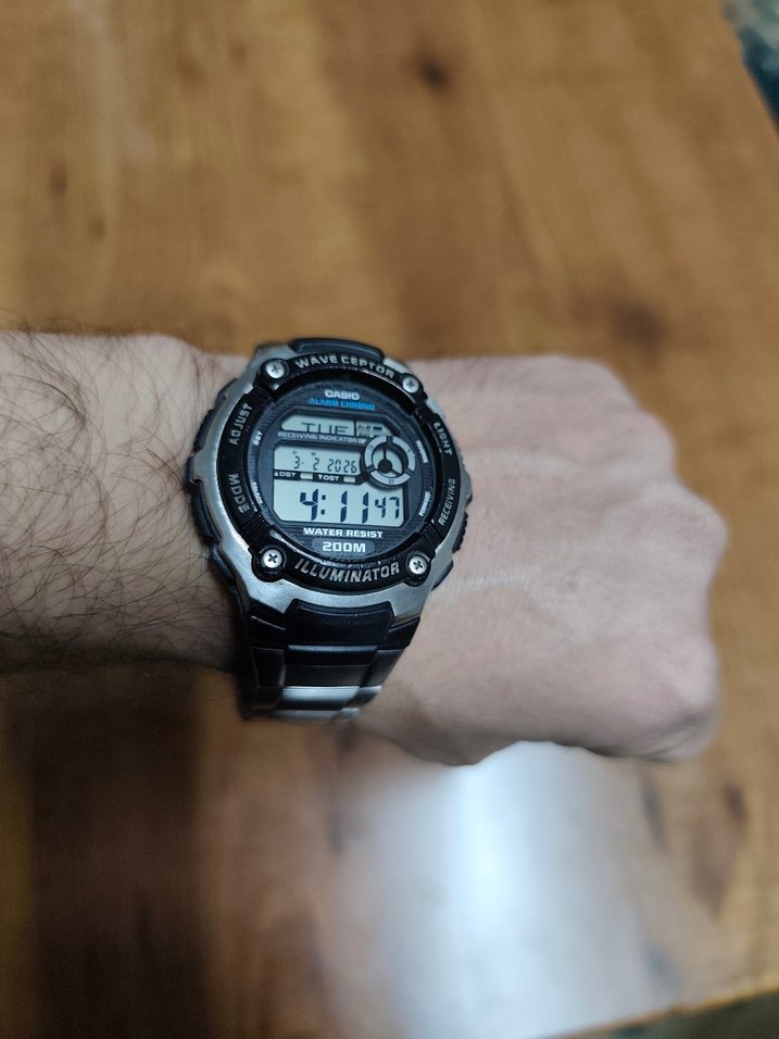 Orjinal Casio WAVE CEPTOR Çelik Kasa/Kordon - Görsel 3