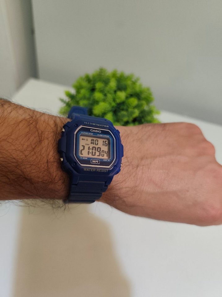 Orjinal Casio F-108WH Erkek Saat Lacivert - Görsel 2