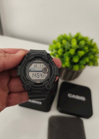 Orjinal Casio WS1300H Erkek Saat SIFIR Gri Kasa - Görsel 3