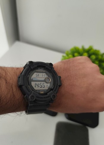 Orjinal Casio WS1300H Erkek Saat SIFIR Gri Kasa - Görsel 7