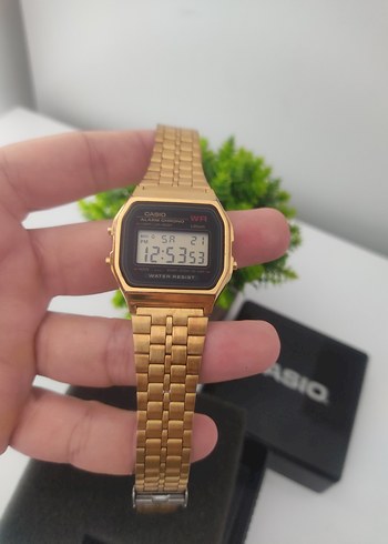 Beden altın Renk Orjinal Casio A159 Altın Kadın Saat Hatasız