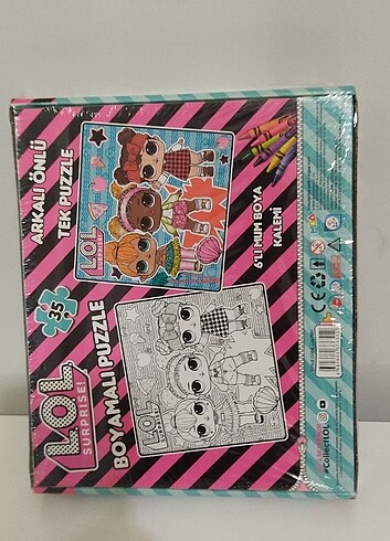  Beden Lisanslı L.O.L. SURPRIZE Boyamalı Puzzle