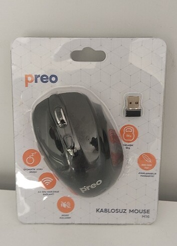 Prego Preo M16 Wireless Sessiz Mouse Siyah 
