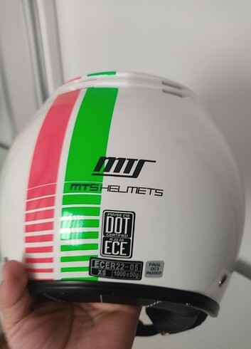 MTS HELMETS Güneş Vizörlü MTS-809-A Kadın Kask XS 53-54cm - Görsel 8