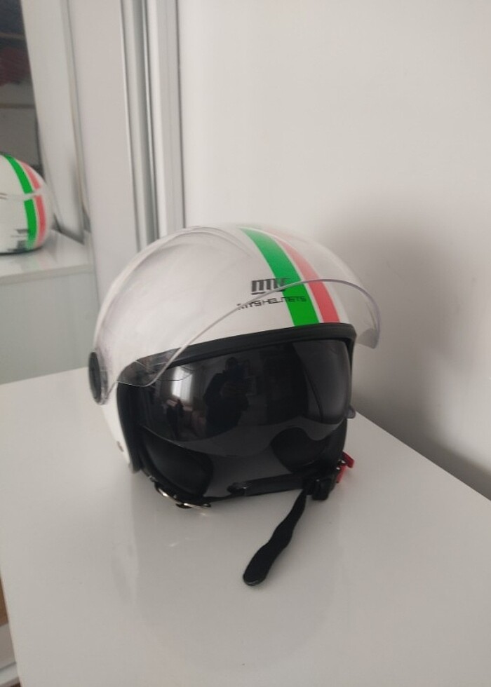 MTS HELMETS Güneş Vizörlü MTS-809-A Kadın Kask XS 53-54cm - Görsel 4