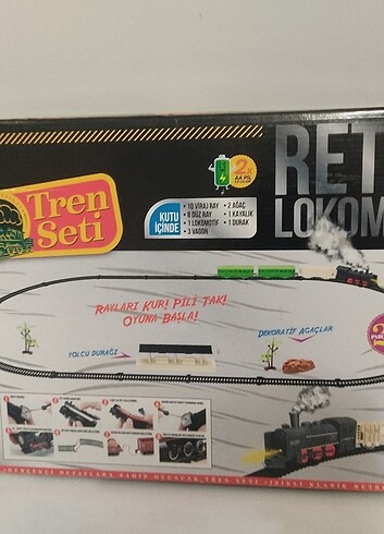 Diğer Retro Pilli Tren Seti 26 Parça +3 Yaş