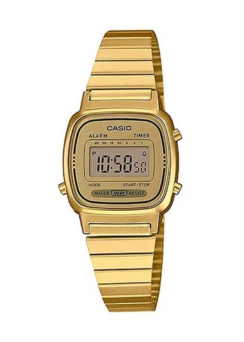 Orjinal Casio Retro Dijital Mini Kadın Kol Saat Altın
