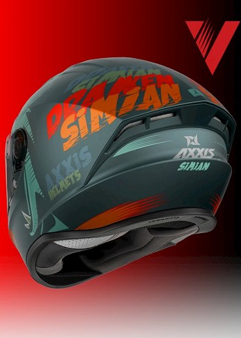 AXXIS DRAKEN SİMİAN FULL FACE KASK M 57-58CM SIFIR - Görsel 3