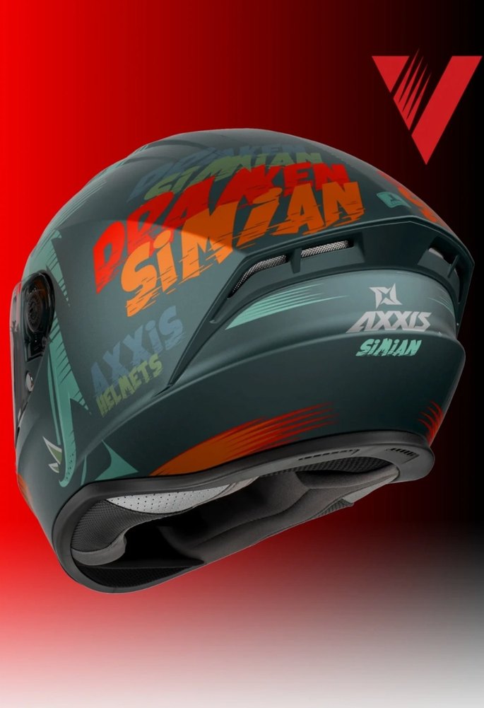 AXXIS DRAKEN SİMİAN FULL FACE KASK M 57-58CM SIFIR - Görsel 3