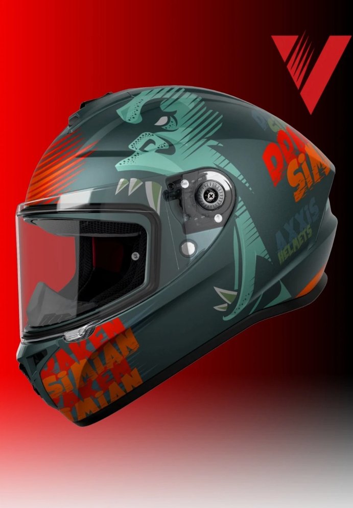 AXXIS DRAKEN SİMİAN FULL FACE KASK M 57-58CM SIFIR - Görsel 4