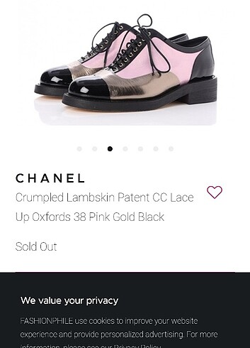 40 Beden siyah Renk Chanel crumplet lambskin Oxford ayakkabı 