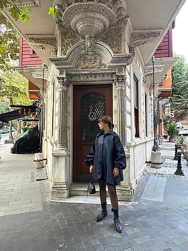 Özel tasarım pastelist jakar elbise - Görsel 6