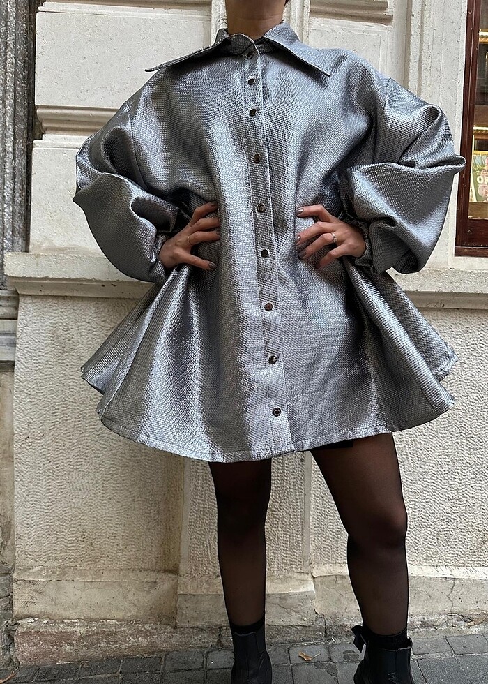 Özel tasarım jakar elbise - Görsel 5