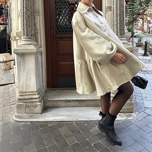 Özel tasarım jakar elbise - Görsel 2