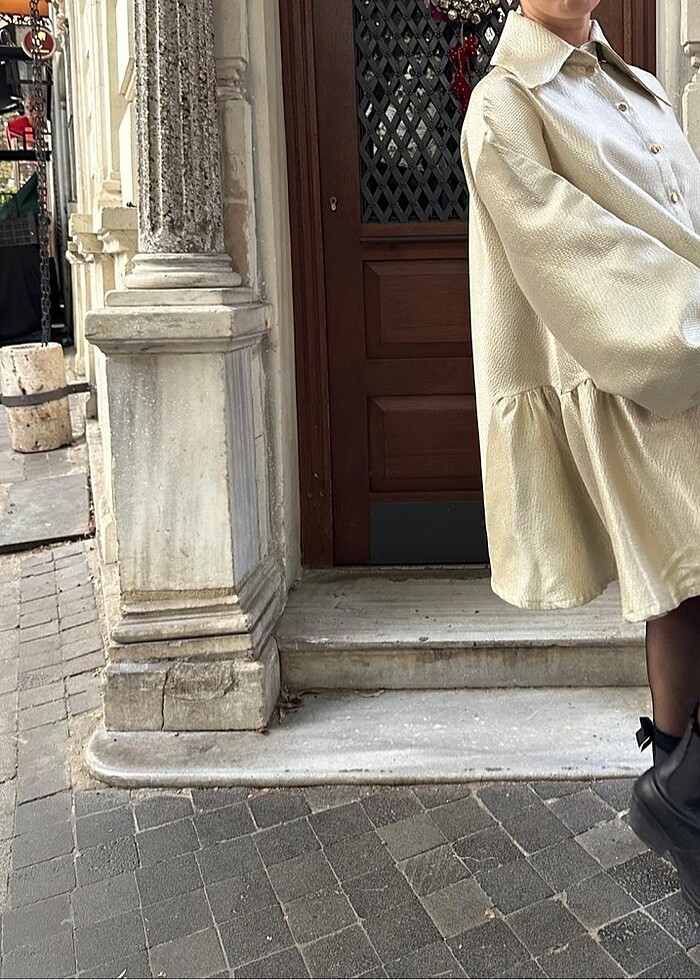 Özel tasarım jakar elbise - Görsel 2