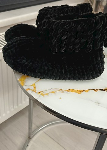 Kız Çocuk Siyah Örgü bot - Görsel 3