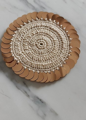 Bohem Tarzı El Yapımı Dekoratif Bardak Altlıkları - Görsel 6