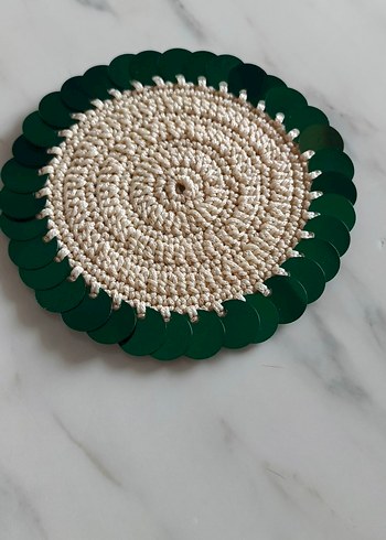 Bohem Tarzı El Yapımı Dekoratif Bardak Altlıkları - Görsel 2