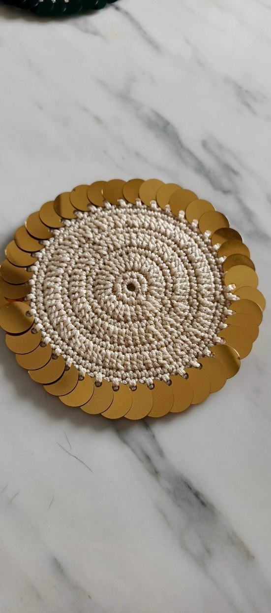 Bohem Tarzı El Yapımı Dekoratif Bardak Altlıkları - Görsel 5