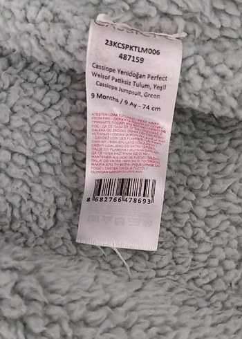 Gri Düğmeli Bebek Tulumu - Görsel 7