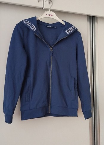 Erkek Çocuk Kapüşonlu Fermuarlı Sweatshirt - Görsel 2