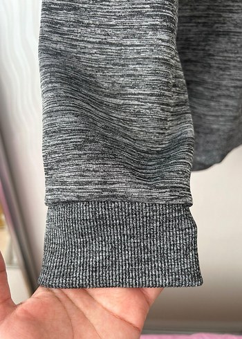 Gri Kadın Uzun Kollu Sweatshirt - Görsel 5