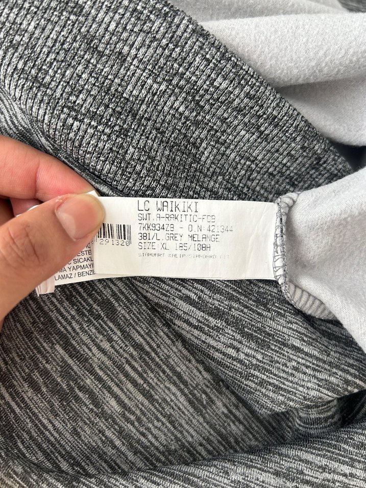 Gri Kadın Uzun Kollu Sweatshirt - Görsel 4