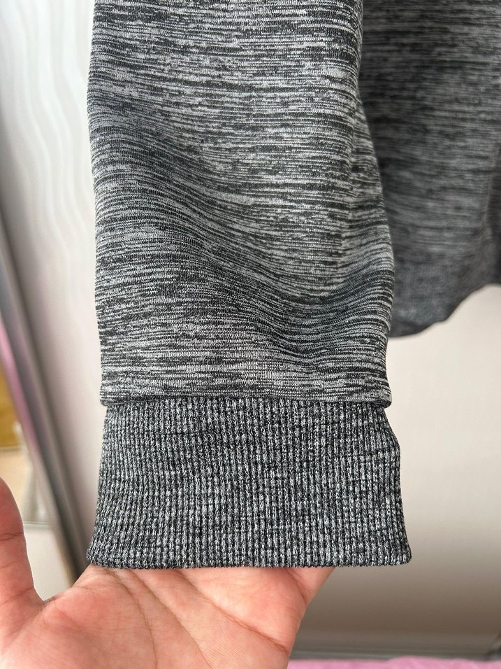 Gri Kadın Uzun Kollu Sweatshirt - Görsel 5