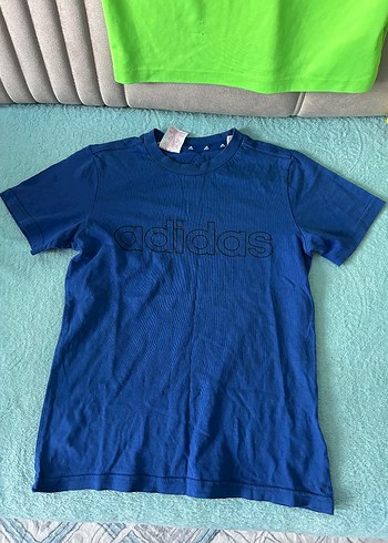 Sarı Adidas Kısa Kollu Erkek Spor Tişörtü - Görsel 7