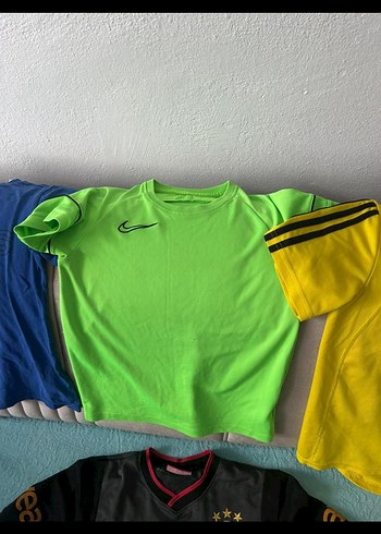 Sarı Adidas Kısa Kollu Erkek Spor Tişörtü - Görsel 2