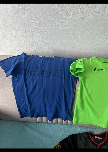 Sarı Adidas Kısa Kollu Erkek Spor Tişörtü - Görsel 3