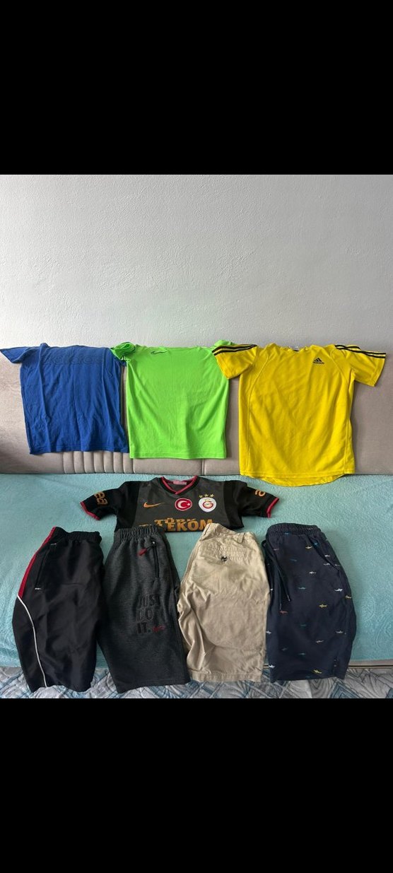 Sarı Adidas Kısa Kollu Erkek Spor Tişörtü - Görsel 4