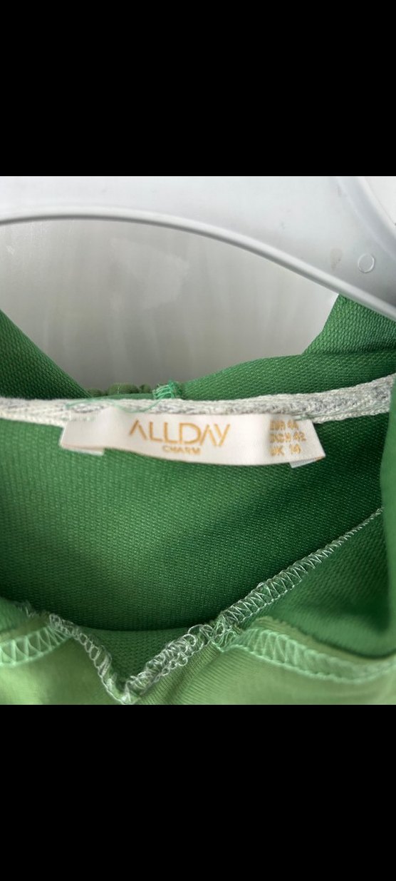 Uzun Kesim Yeşil Kadın Sweatshirt - Görsel 4