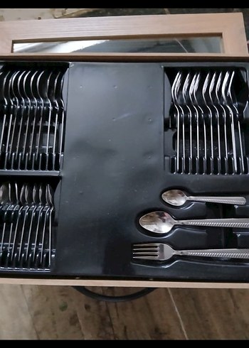 Elif Lüx 18/10 Paslanmaz Çelik Çatal Kaşık Bıçak Seti - Görsel 4