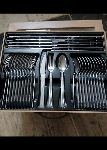 Elif Lüx 18/10 Paslanmaz Çelik Çatal Kaşık Bıçak Seti - Görsel 2