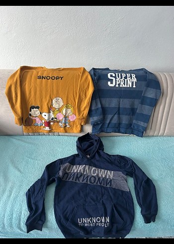 Erkek Çocuk Lacivert Çizgili Sweatshirt - Görsel 3