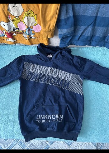 Erkek Çocuk Lacivert Çizgili Sweatshirt - Görsel 4