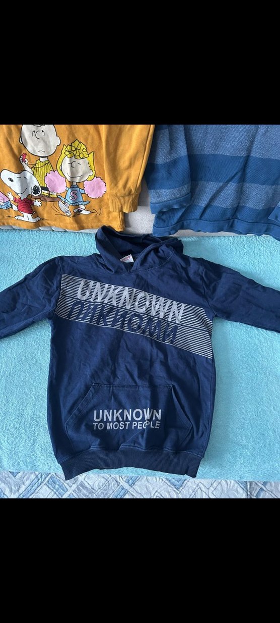 Erkek Çocuk Lacivert Çizgili Sweatshirt - Görsel 4