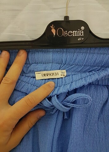 s Beden mavi Renk Bol paça pantolon