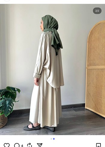 40 Beden camel Renk Pantolon etekli takım
