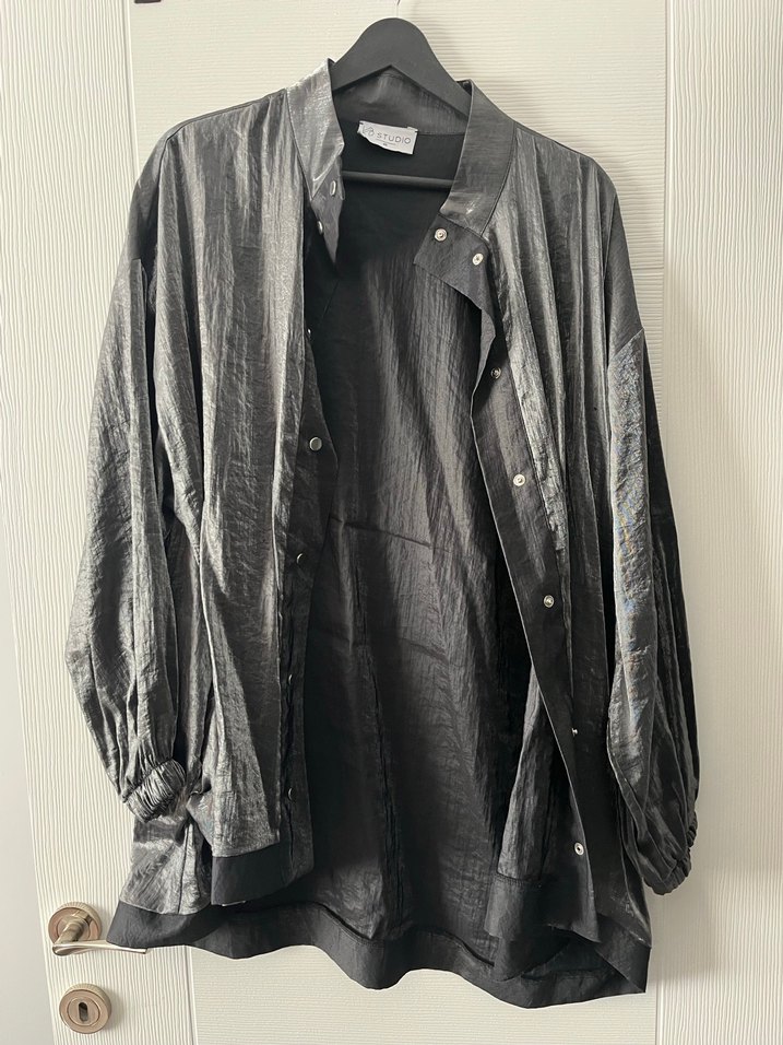 Gri Düğmeli  Midi Kadın takım - Görsel 4