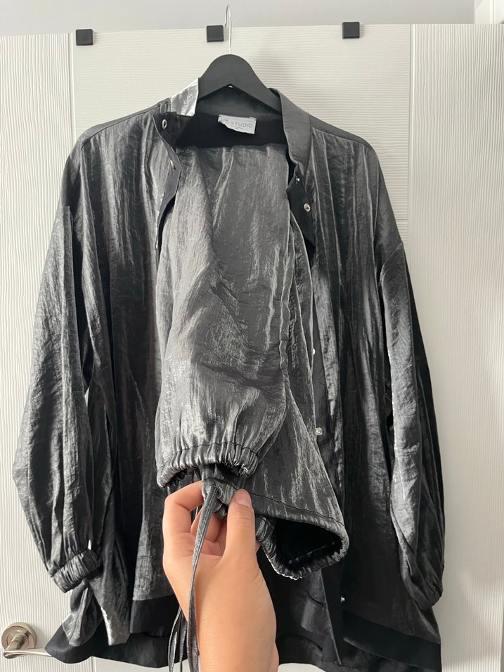 Gri Düğmeli  Midi Kadın takım - Görsel 2