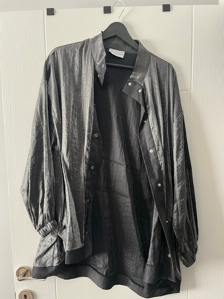 Gri Düğmeli  Midi Kadın takım - Görsel 3