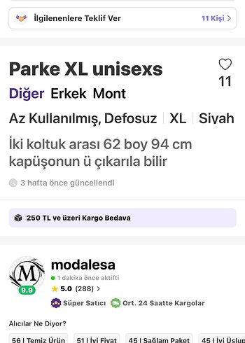 Zara Kürklü Kapüşonlu Siyah Erkek Kaban