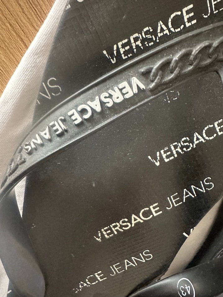 Versace Jeans Siyah Erkek Parmak Arası Terlik - Görsel 2