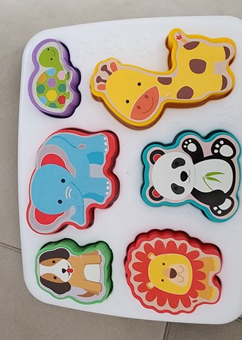 Renkli Hayvan Figürlü Eğitici Oyuncak bul tak