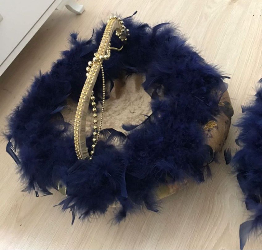 lacivert kina  tepsisi - Görsel 2